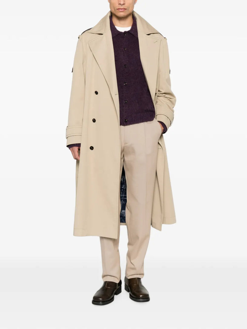 Pantaloni in cotone e lana