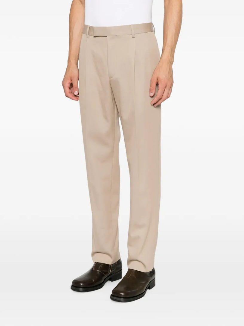 Pantaloni in cotone e lana