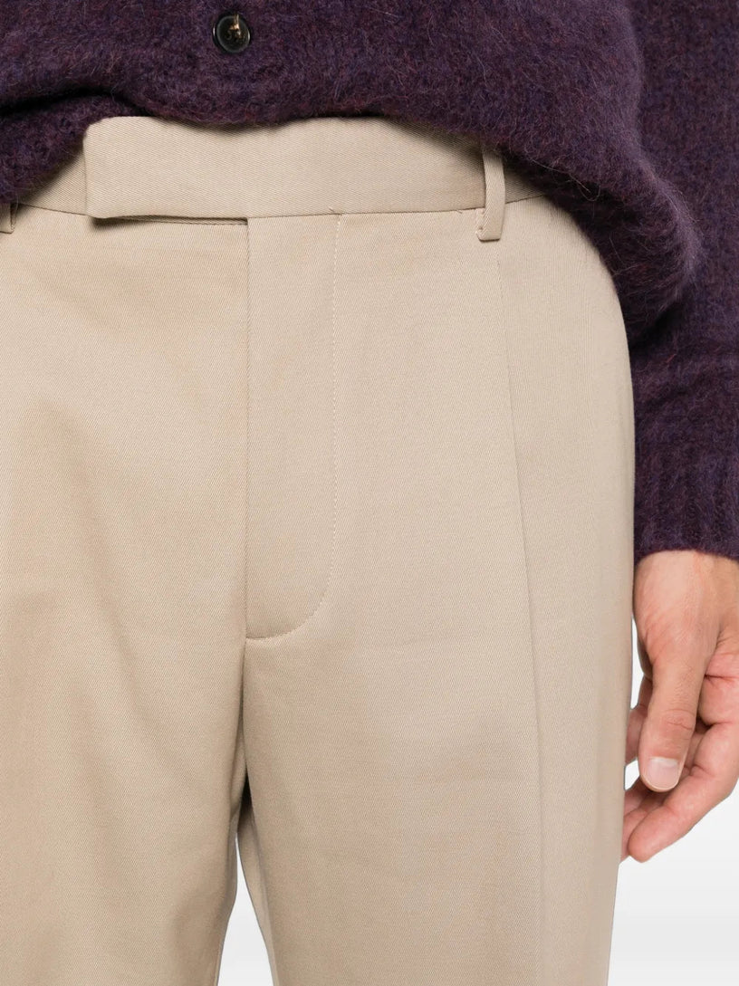 Pantaloni in cotone e lana