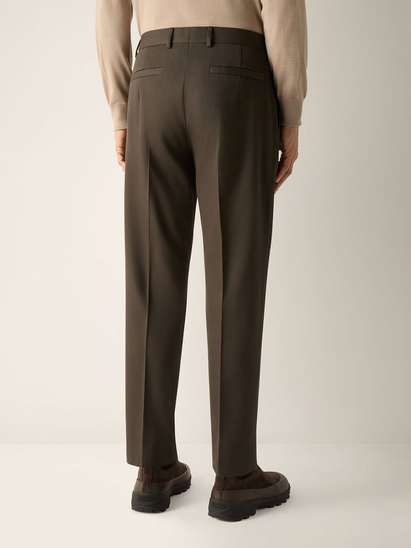 Pantaloni in cotone e lana