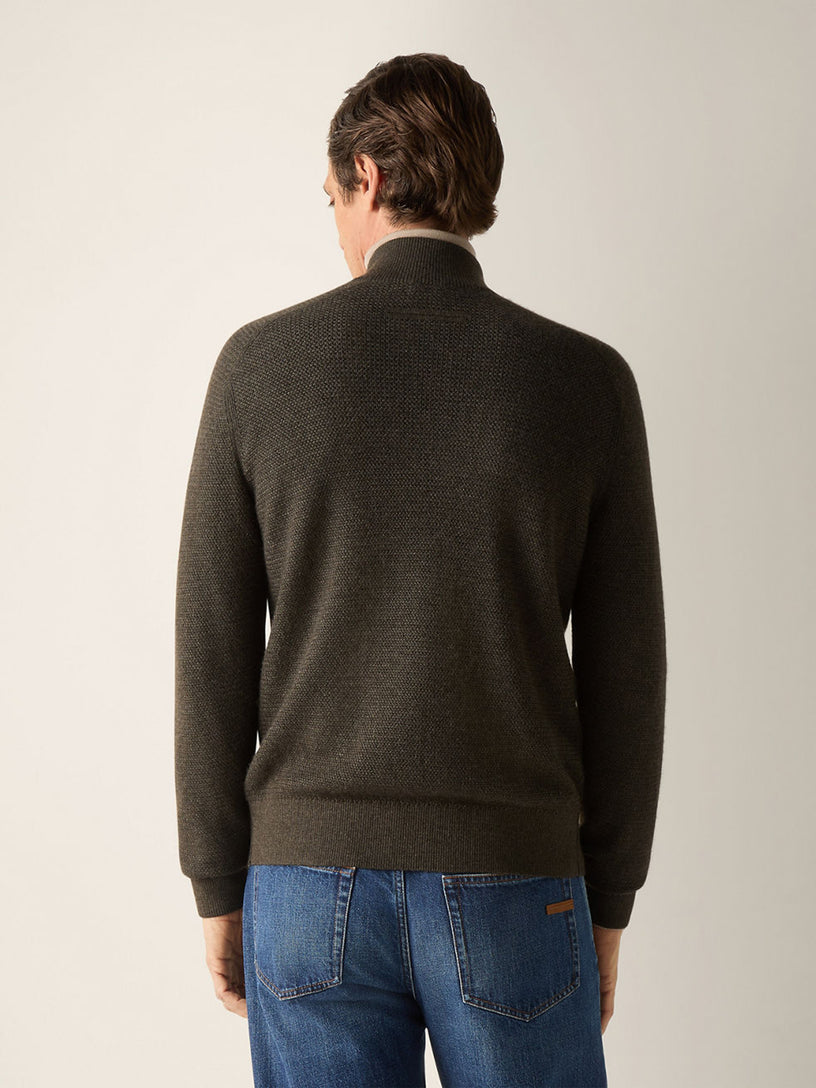 Cardigan con zip