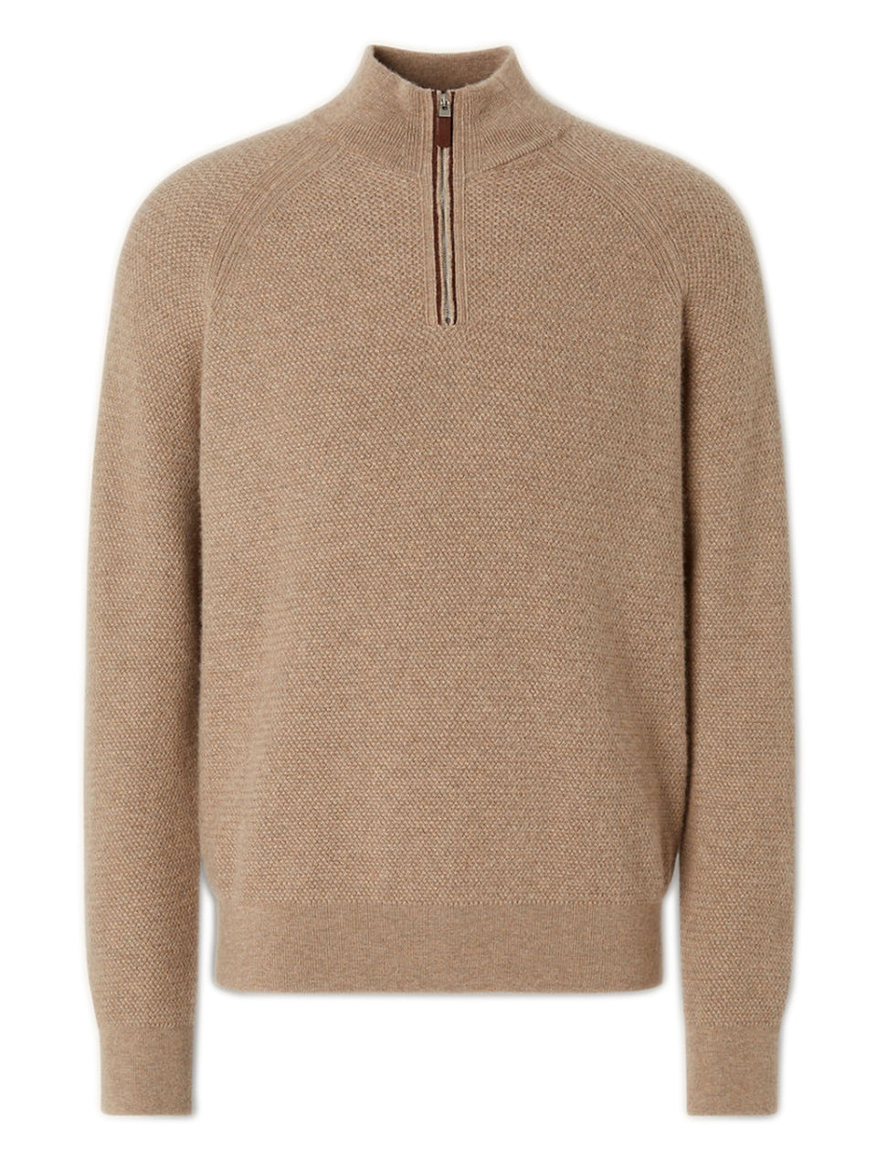 Oasi Cashmere Zip-Up Turtleneck