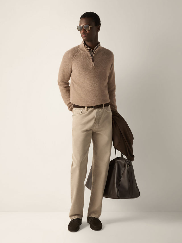 Lupetto con Zip in Oasi Cashmere