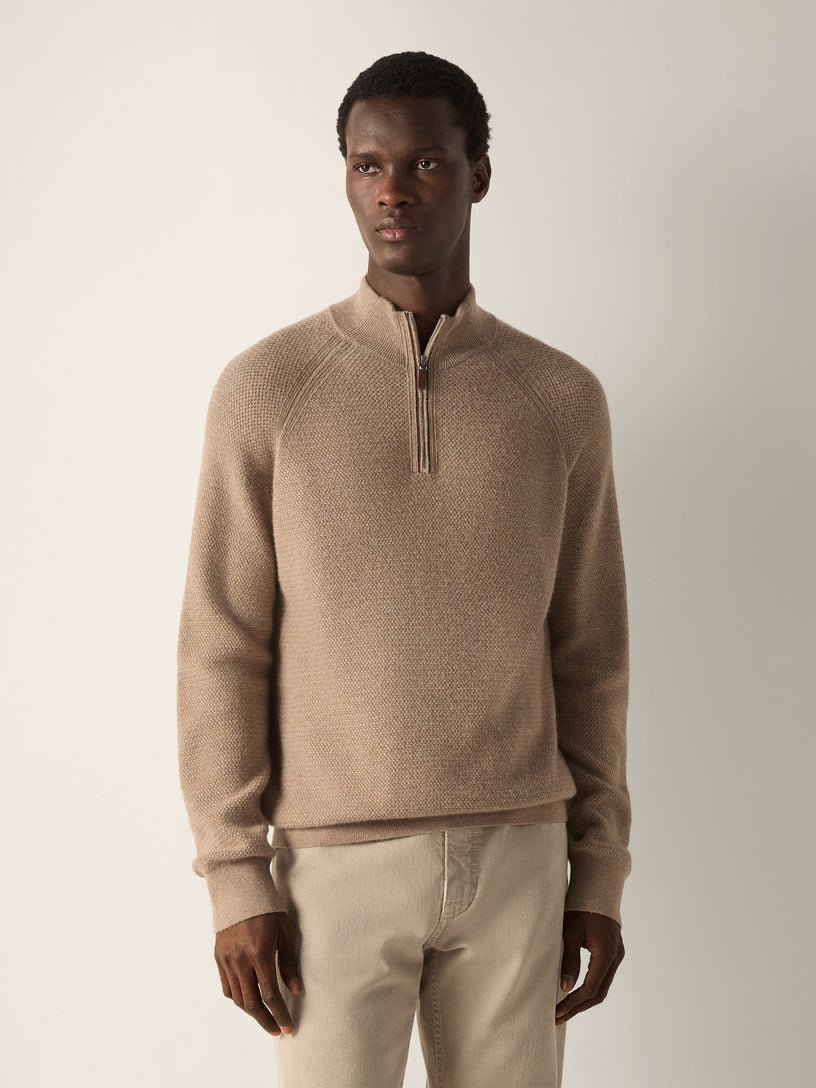 Lupetto con Zip in Oasi Cashmere