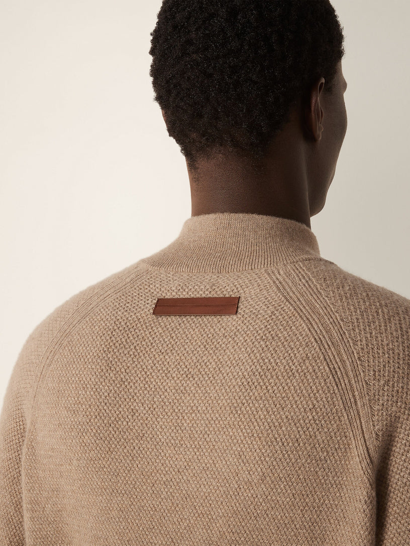 Lupetto con Zip in Oasi Cashmere