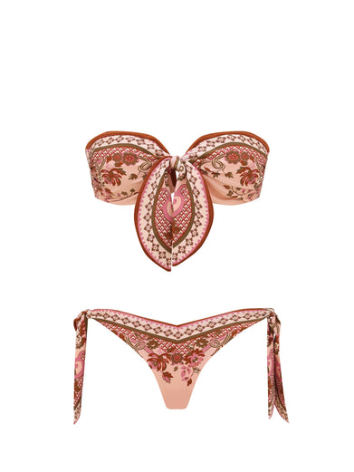 Bikini con sciarpa annodata Aster