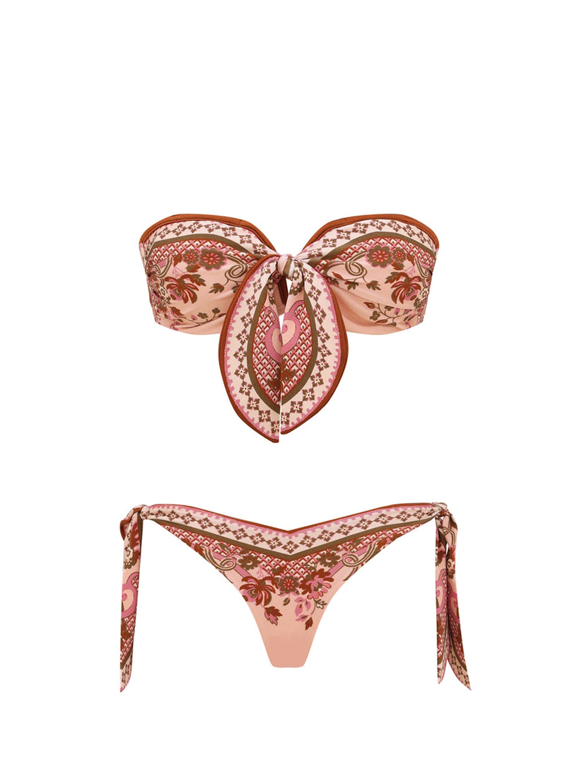 Bikini con sciarpa annodata Aster