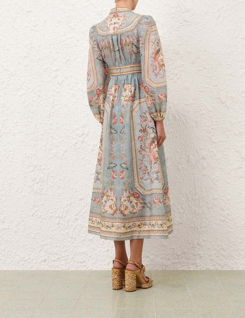 Abito midi scollato Roselight