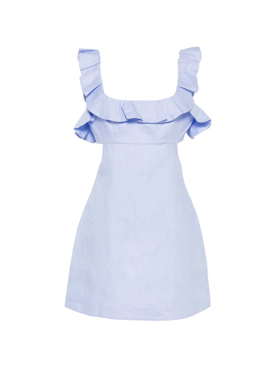Indra frilled mini dress