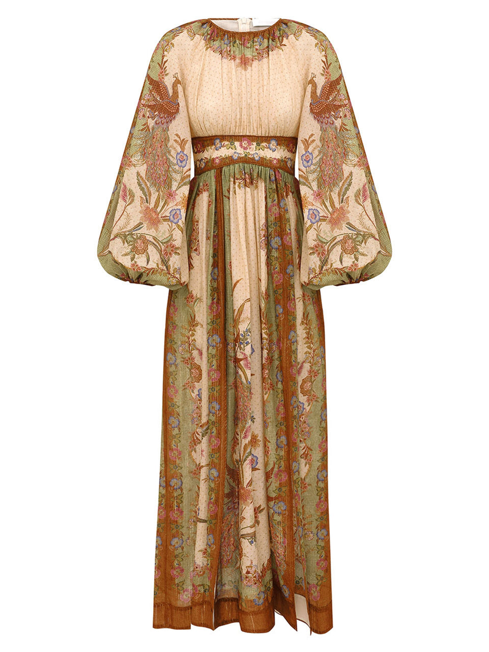 Indra long dress with waistband