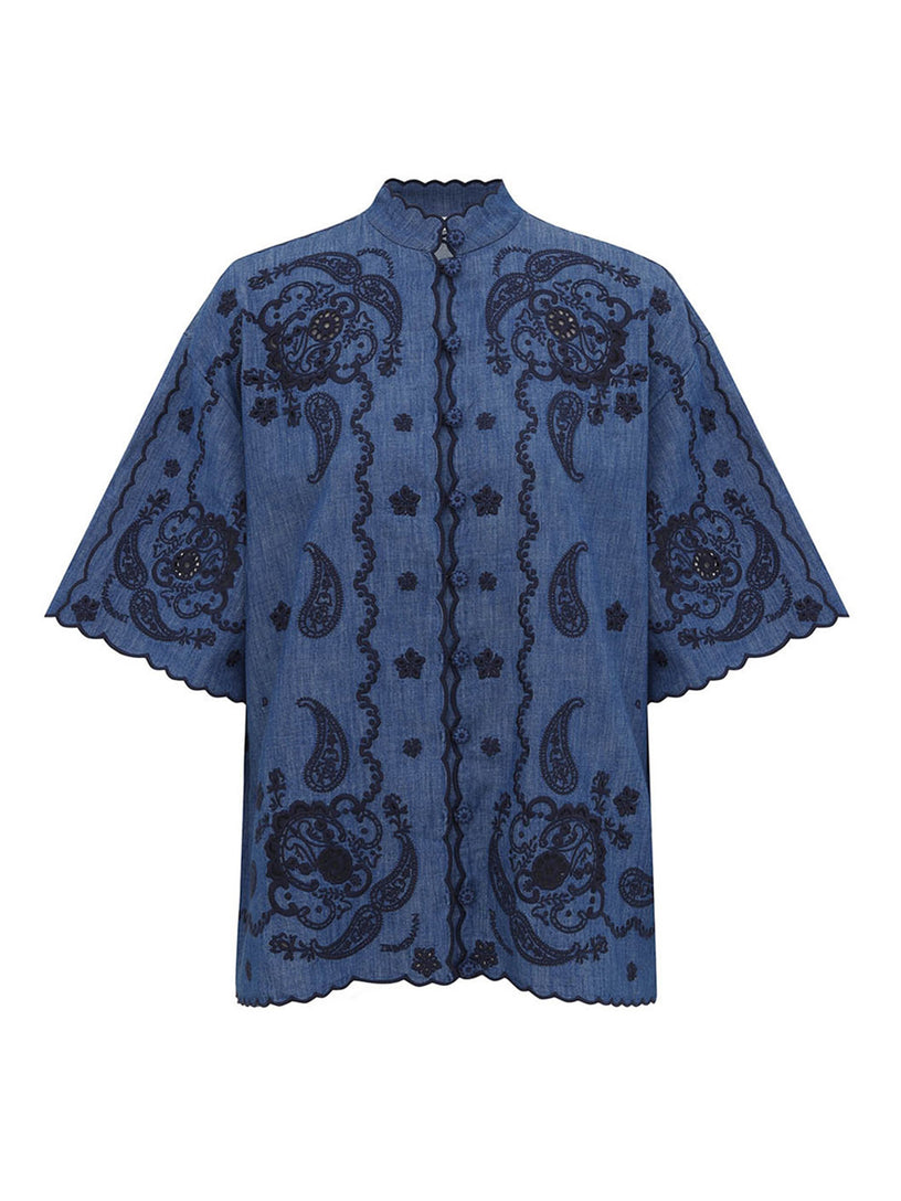 Camicia Aster ricamata