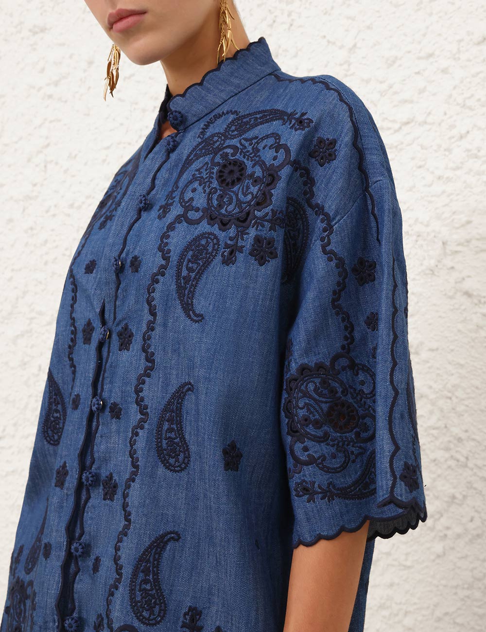 Camicia Aster ricamata