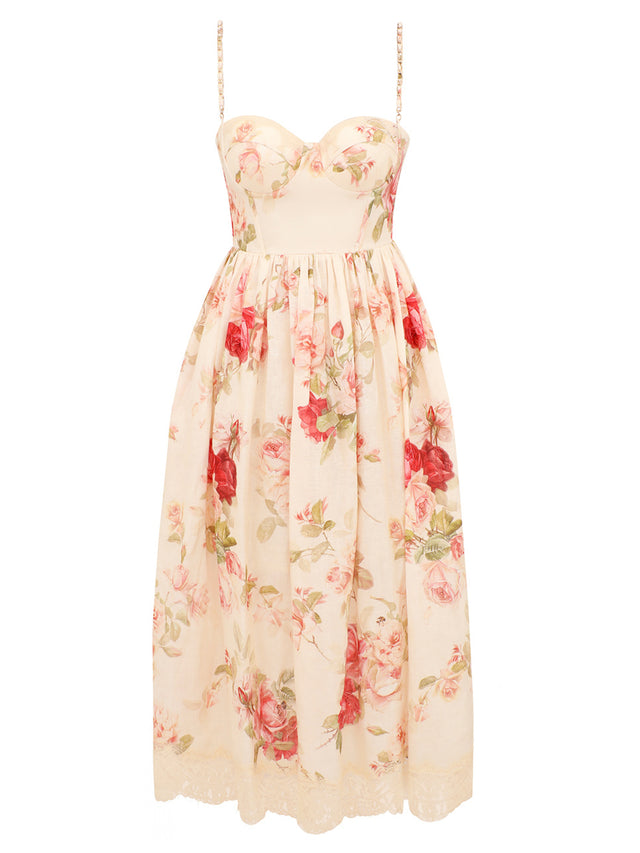 Abito midi da picnic Roselight