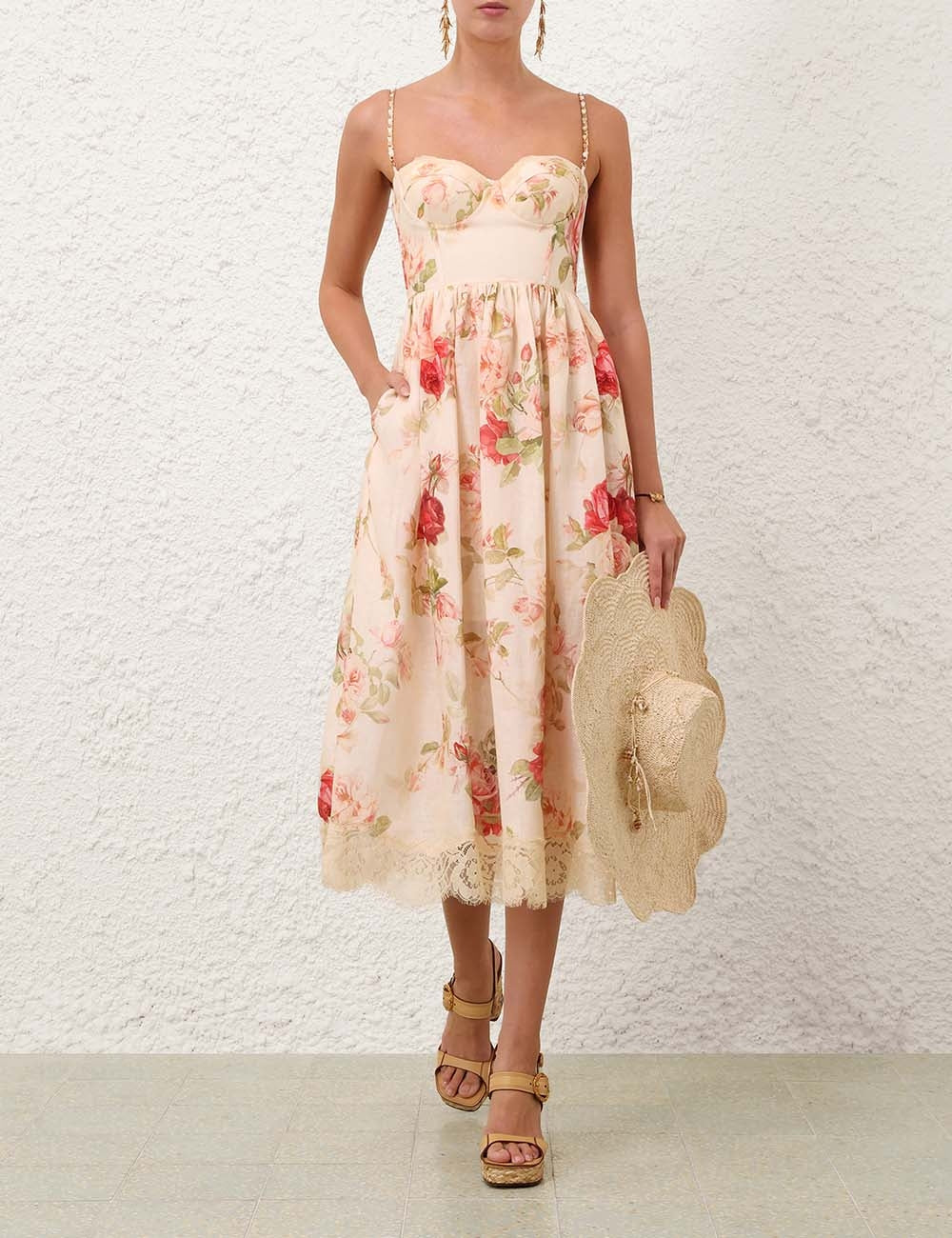 Abito midi da picnic Roselight