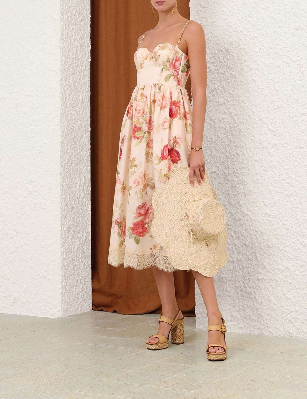 Abito midi da picnic Roselight
