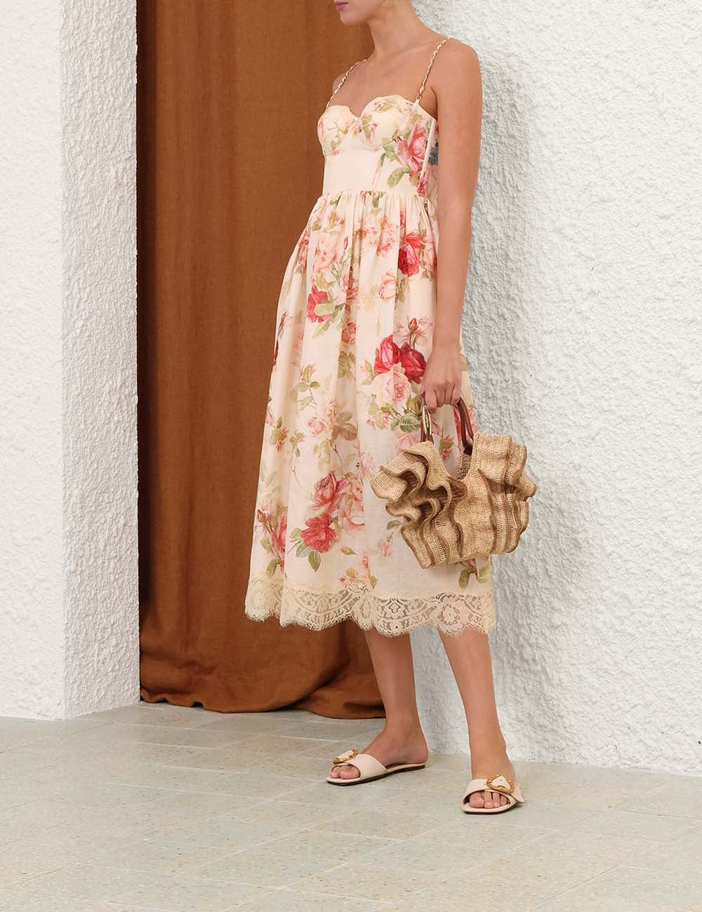 Abito midi da picnic Roselight