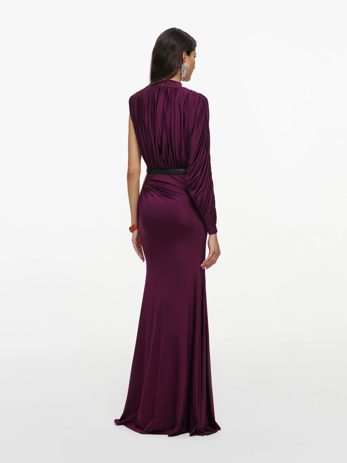 Jersey Draped Maxi Dress