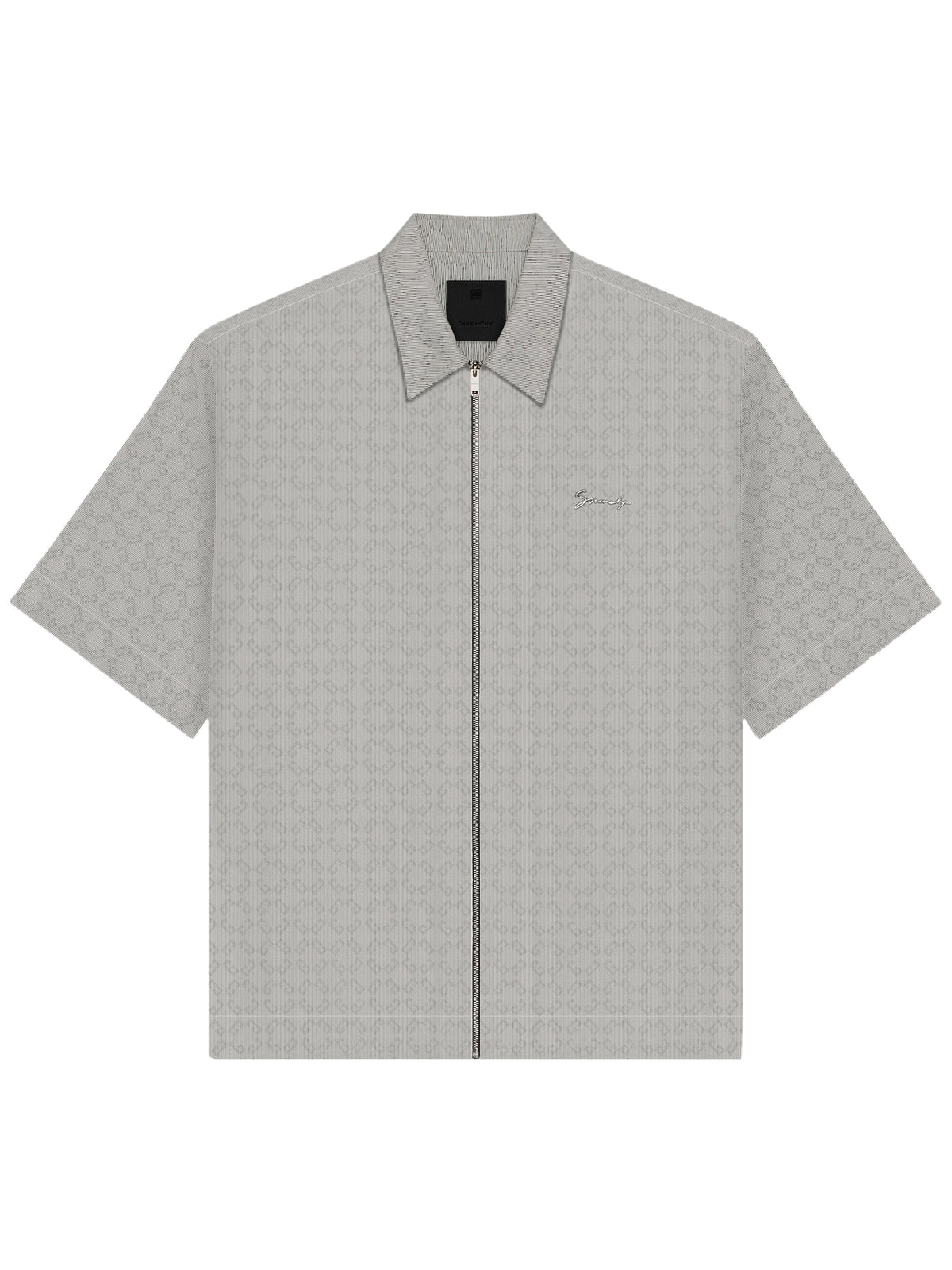 Monogram 72 jacquard zip shirt