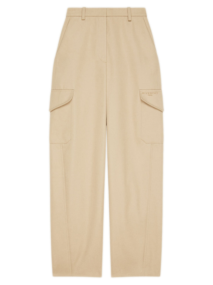 Cotton and wool trousers