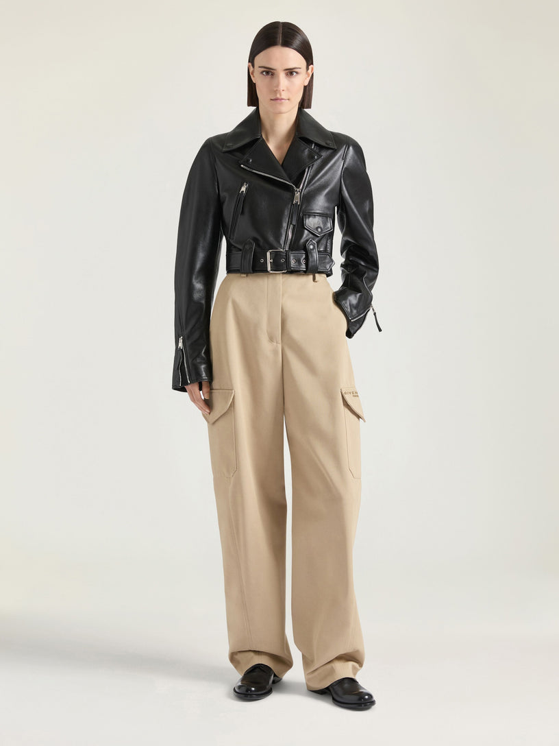 Cotton and wool trousers