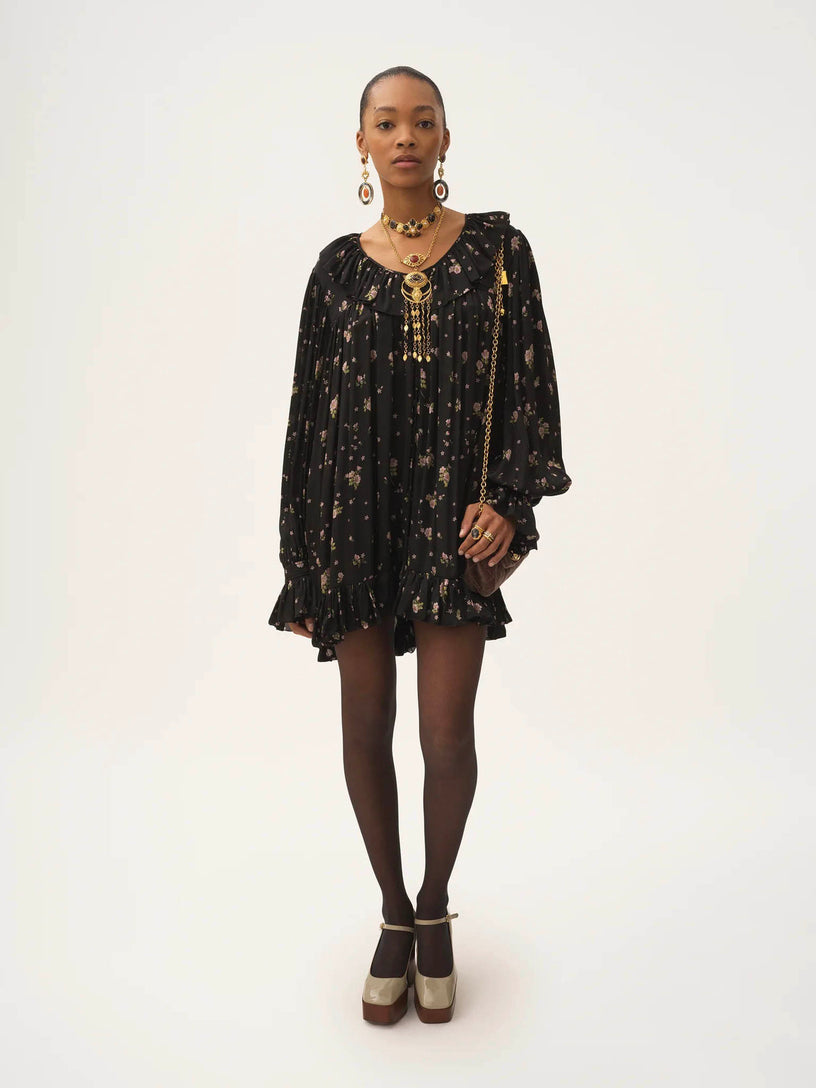 Mini abito arricciato