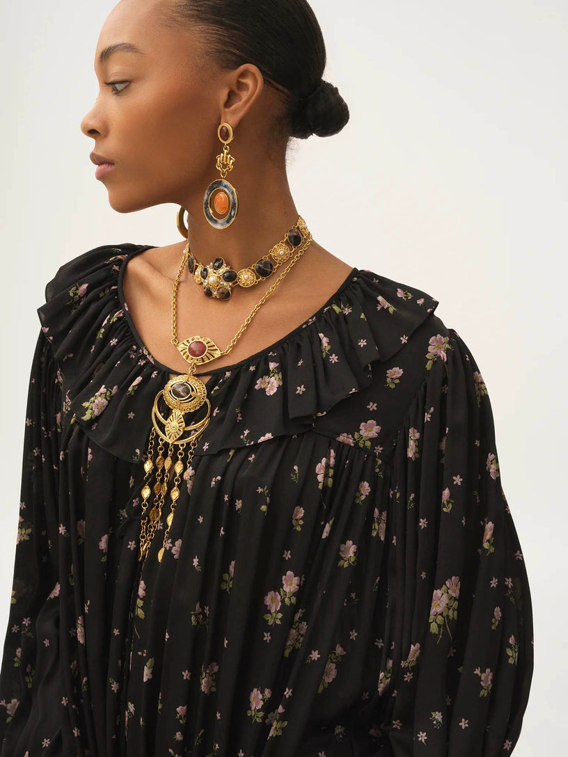 Mini abito arricciato