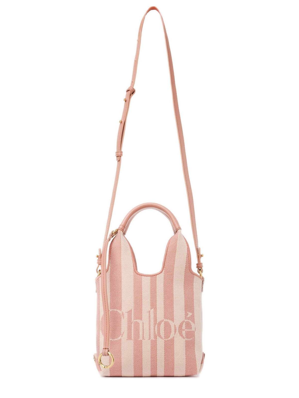 Mini Chloé Stripy tote bag in jacquard