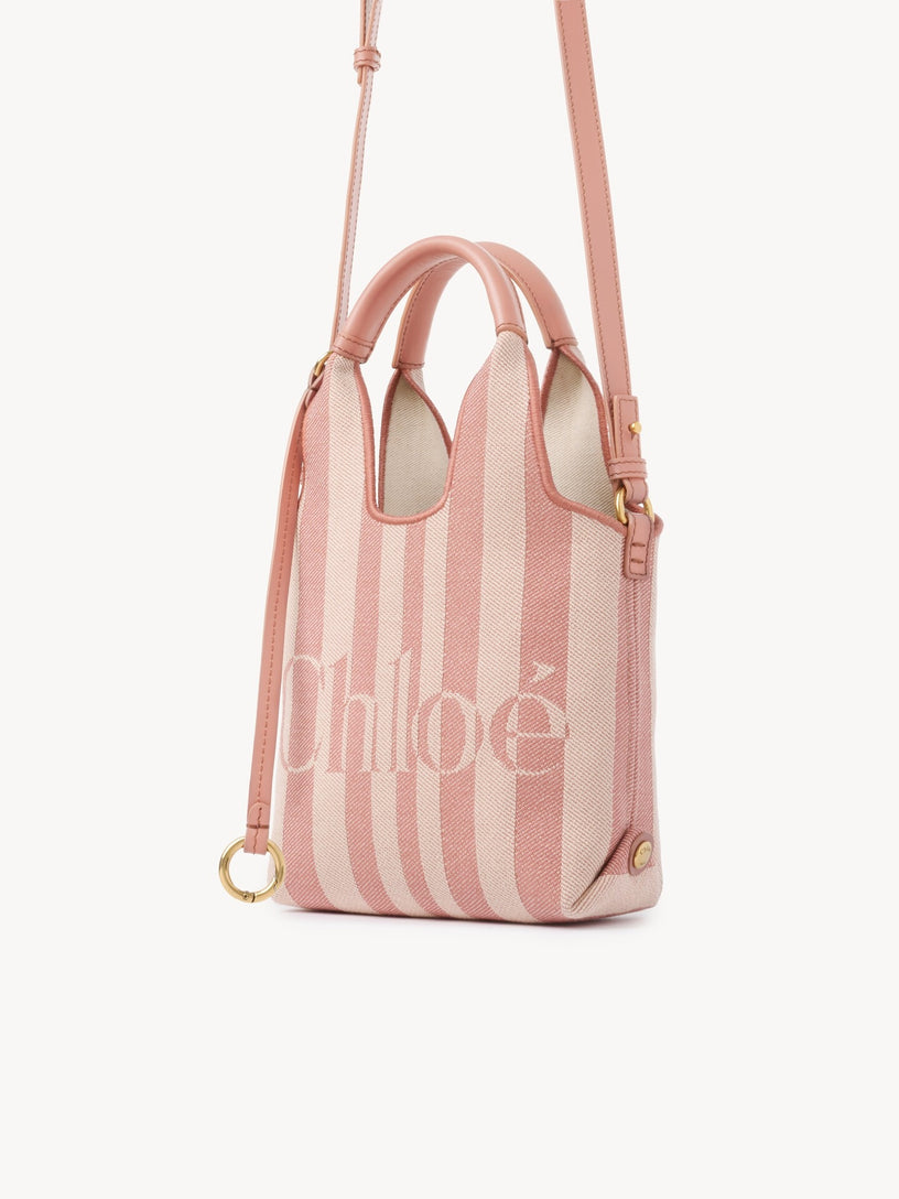 Mini Chloé Stripy tote bag in jacquard