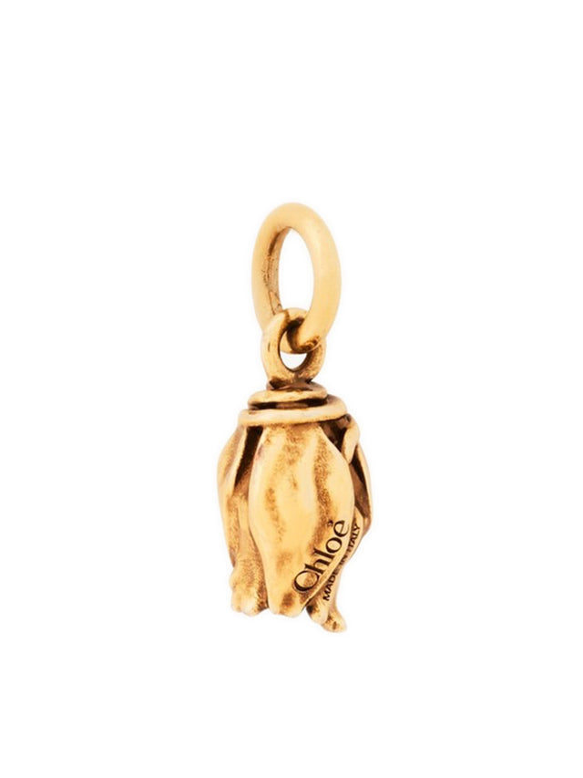 Tulip charm in brass
