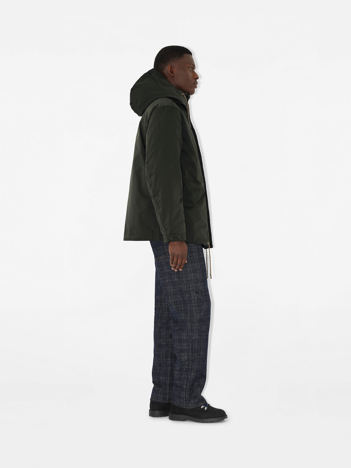 Nylon blend parka
