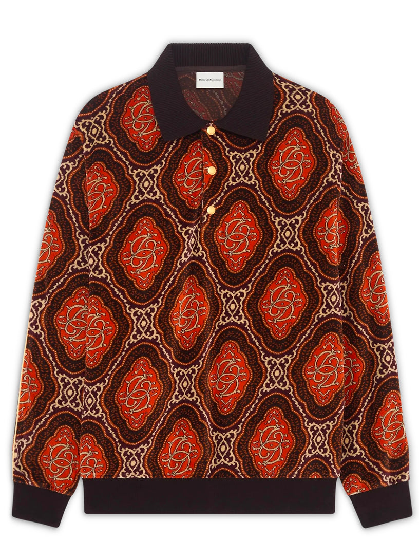 Le Polo Velours Médaillon