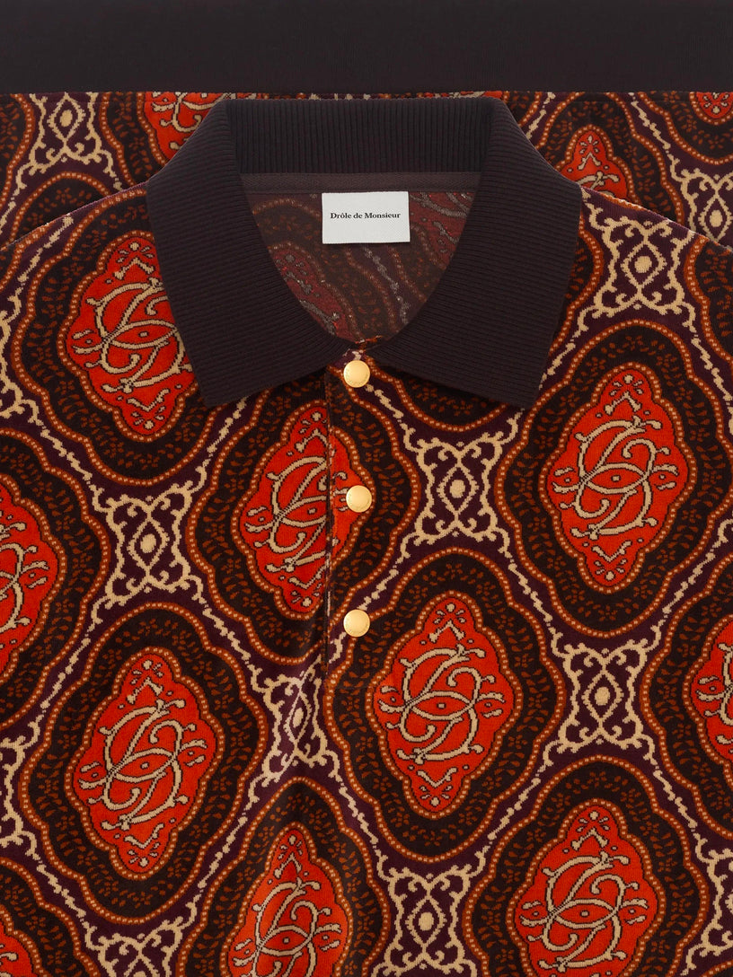 Le Polo Velours Médaillon