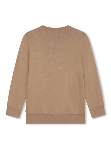 Jumper with embossed logo
