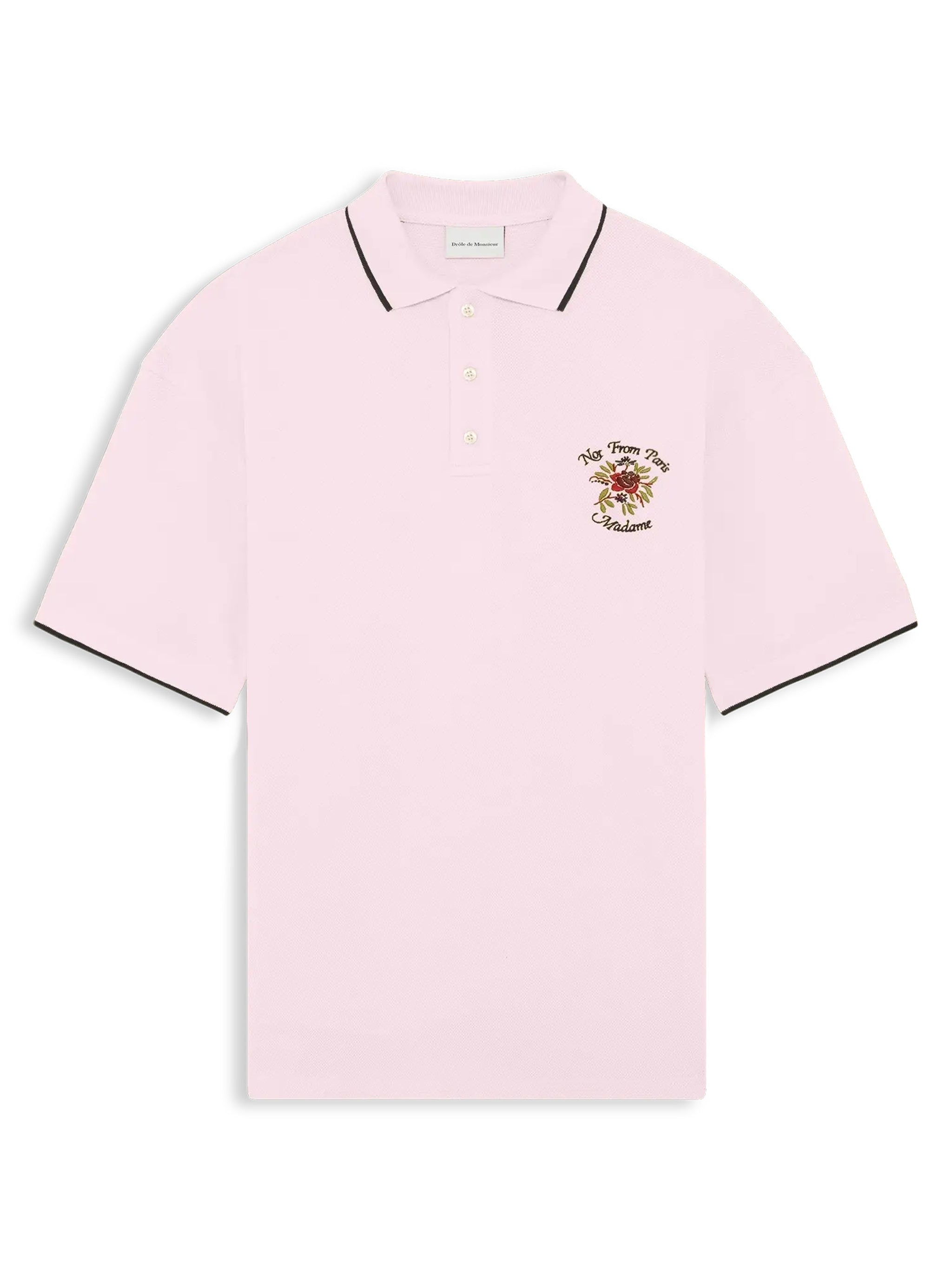 Polo Piqué Slogan Rose Drôle De Monsieur Rosa | Grifo210