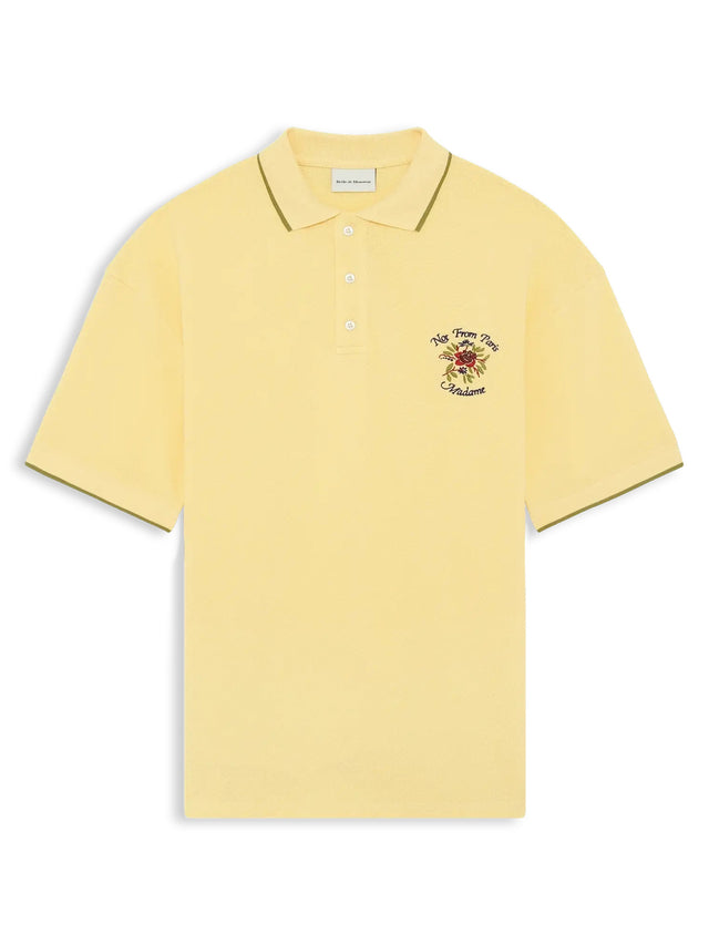 Polo Piqué Slogan Rose