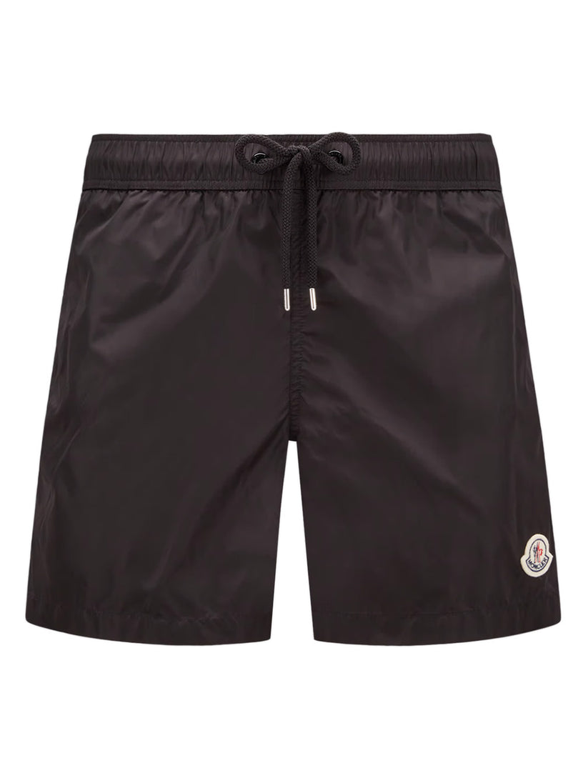 Logo patch swim shorts