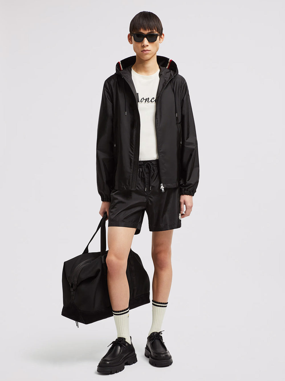 Logo patch swim shorts