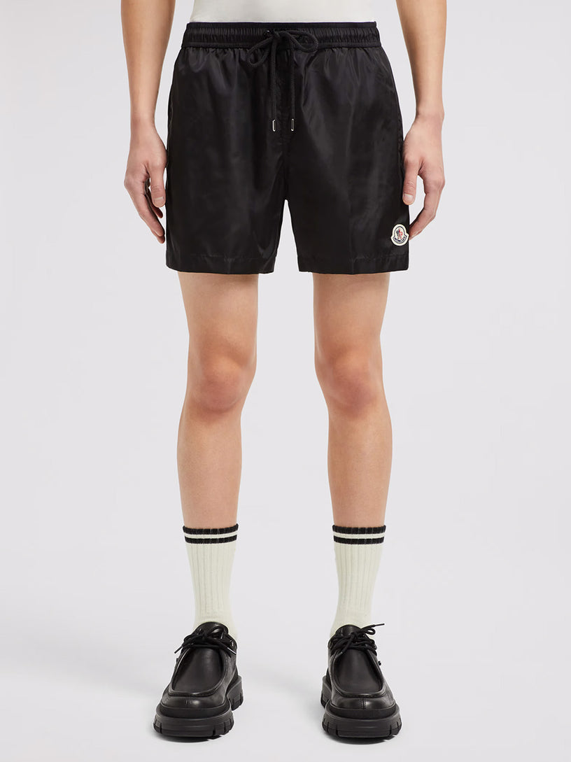 Logo patch swim shorts