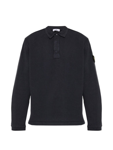 6100001 polo collar sweatshirt