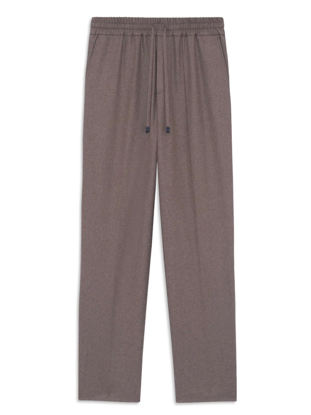 Pantaloni di flanella con elastico in vita