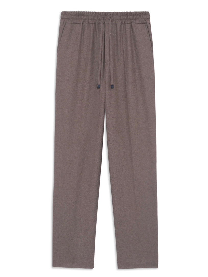 Pantaloni di flanella con elastico in vita