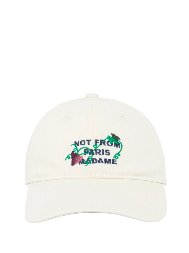 Vine Embroidered Slogan Cap