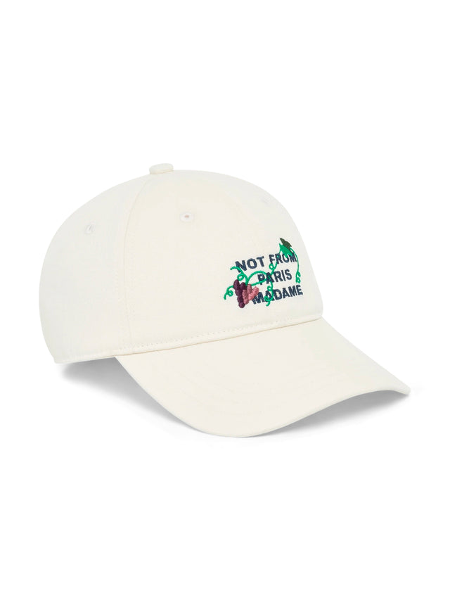 Vine Embroidered Slogan Cap