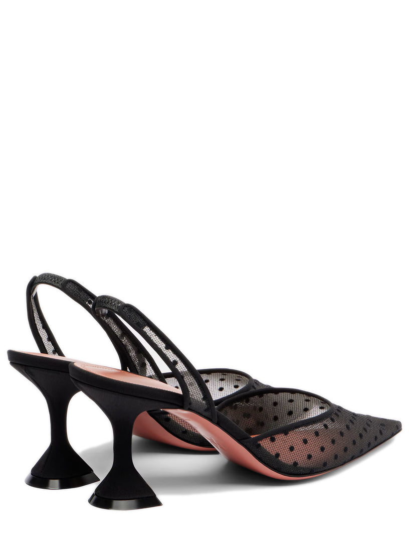 Holli Sling 70 Black Polka-Dot