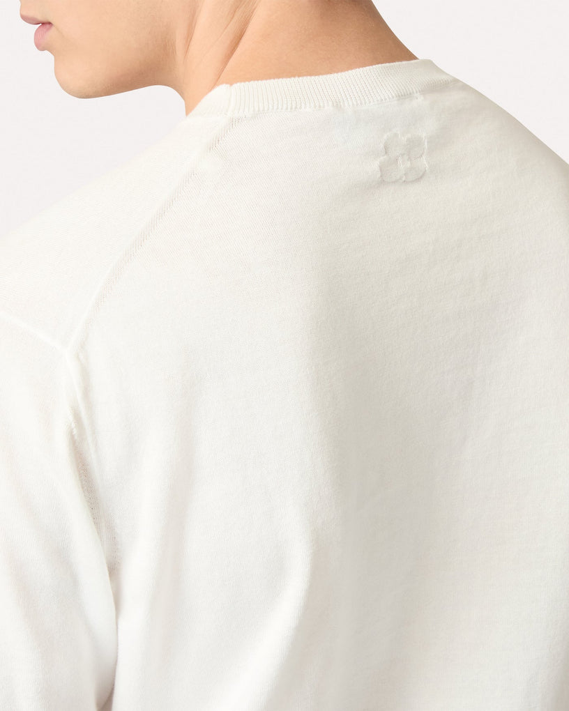 Fine-knit T-shirt