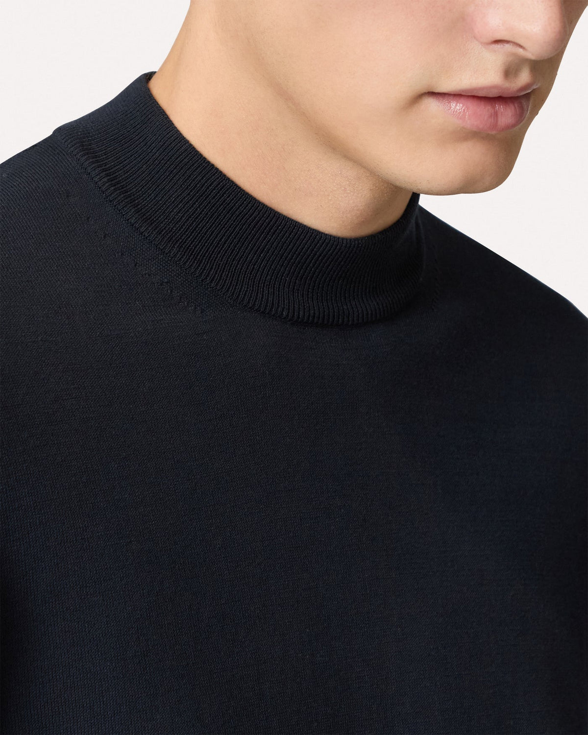 Fine-knit T-shirt