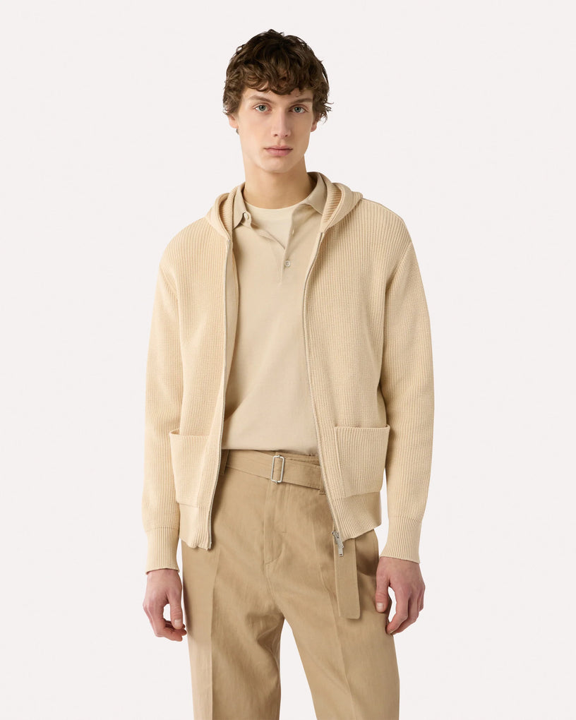 Knitted hoodie