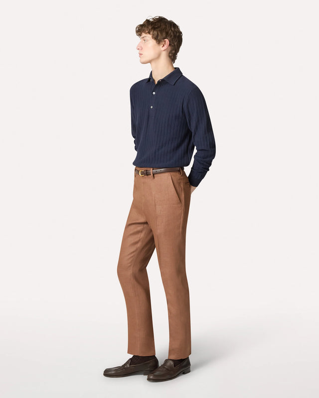Long sleeve polo shirt