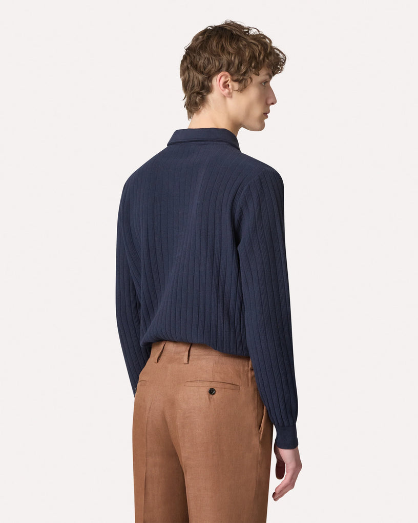 Long sleeve polo shirt