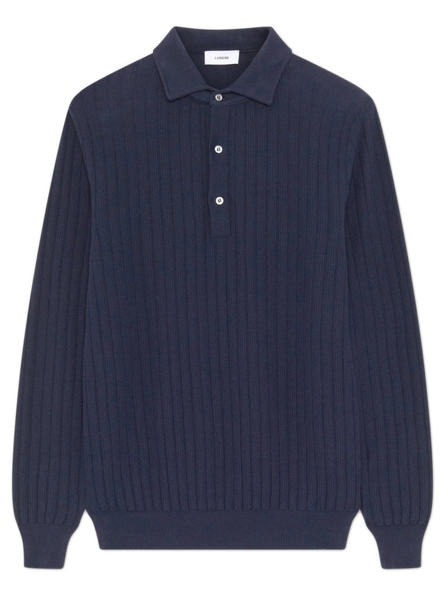 Long sleeve polo shirt